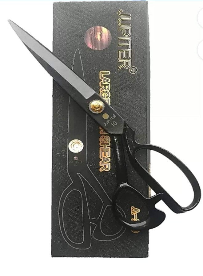 Jupiter A-250 (Black) 10 Inches, Western Tailoring Scissor, Stainless Steel, Multipurpose Use (10 Inch), Black - Set Of 1 - Image 1
